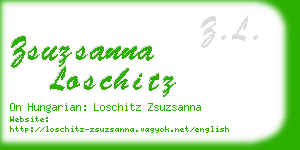 zsuzsanna loschitz business card